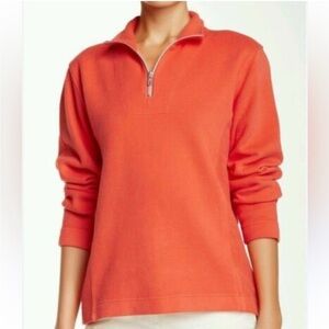 Tommy Bahama 1/2 Zip Coral Pullover Sweatshirt Size XS